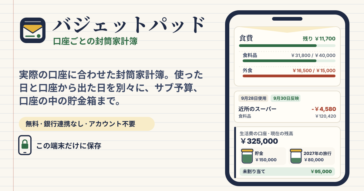 バジェットパッド