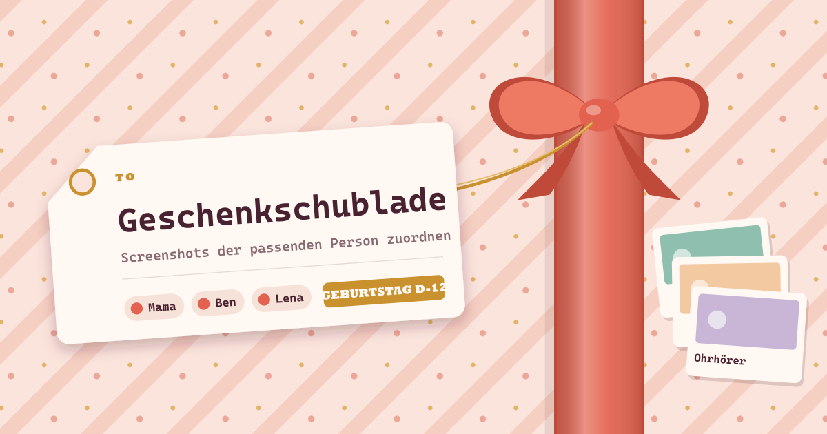 Geschenkschublade — Geschenk-Screenshots sammeln, einer Person zuordnen, Geburtstagserinnerungen erhalten (lokale PWA)