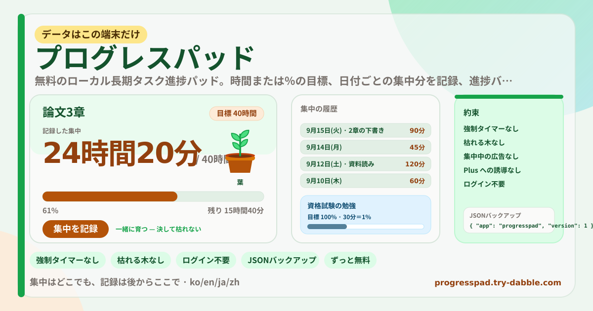 プログレスパッド