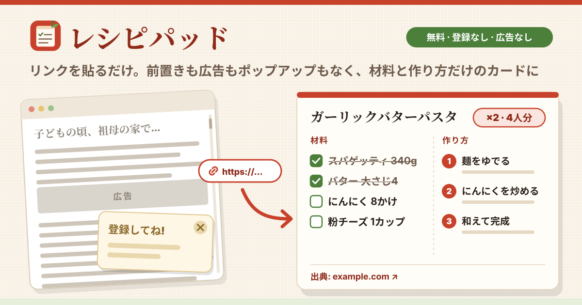 レシピパッド
